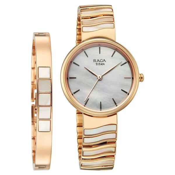 Titan Raga Power Pearls Quartz Analog Watch For Women 2810wm03f - KRISHNA WATCH COMPANY