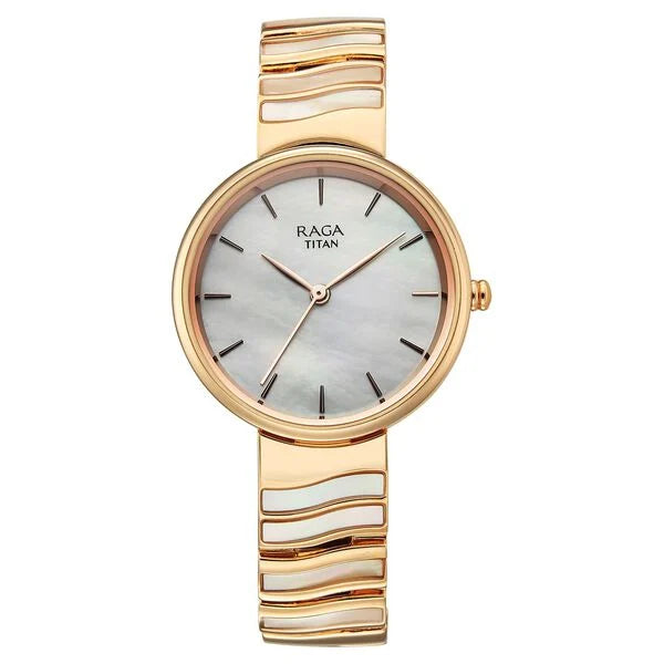 Titan Raga Power Pearls Quartz Analog Watch For Women 2810wm03f - KRISHNA WATCH COMPANY