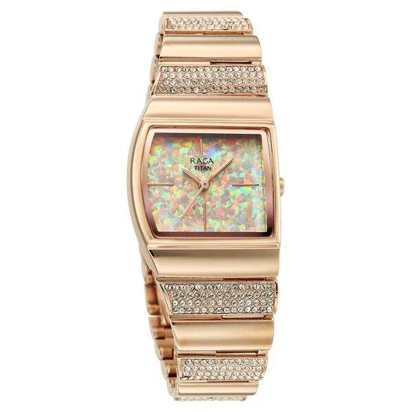 Titan Raga Opalesque Quartz Analog Multicoloured Dial Watch For Women 2813wm02