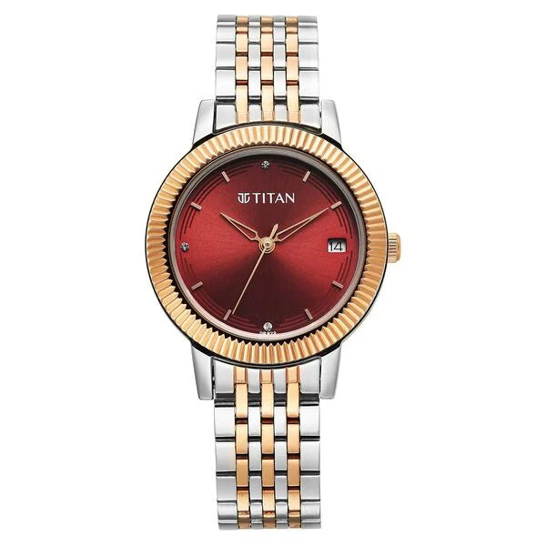 Titan Karishma Quartz Analog Watch For Women - 2968KM01 - KRISHNA WATCH COMPANY