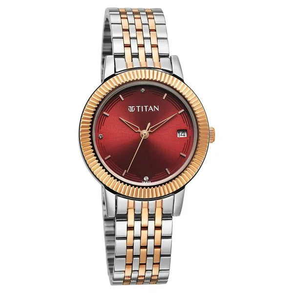 Titan Karishma Quartz Analog Watch For Women - 2968KM01 - KRISHNA WATCH COMPANY