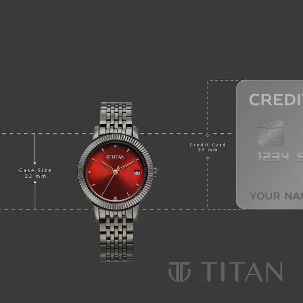 Titan Karishma Quartz Analog Watch For Women - 2968QM01 - KRISHNA WATCH COMPANY
