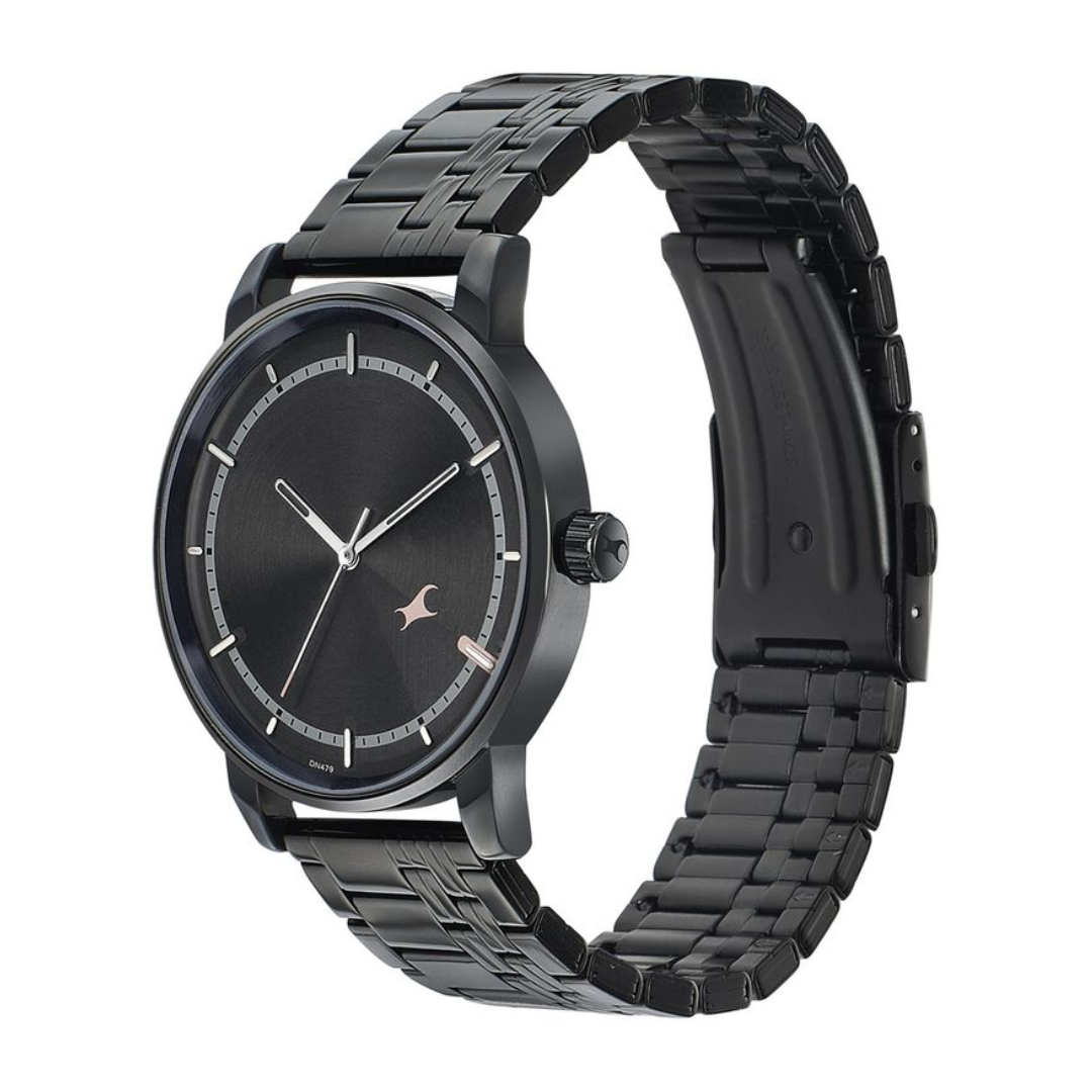 Fastrack Style Up Grey Dial Stainless Steel Strap Watch for Guys 3278NM01