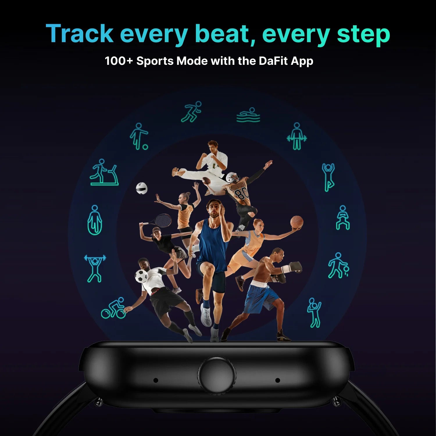 Timex iConnect Calling Ace 1.83 inches (4.64 cm) Display with Functional Crown and BT Calling Smartwatch For Unisex - TWIXW1100T