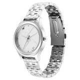 Fastrack Stunners Silver Dial Metal Strap Watch - 6152SM08