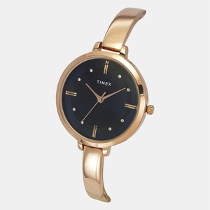 Timex Women Brass Embellished Dial & Bracelet Style Straps Analogue Watch TWEL12825 - KRISHNA WATCH COMPANY