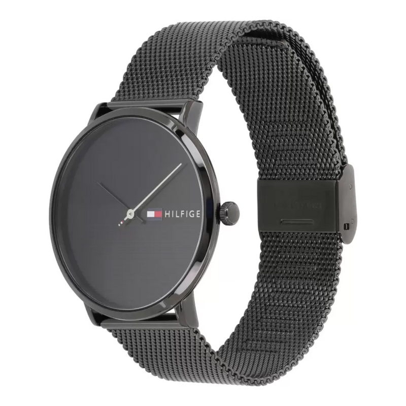 Tommy Hilfiger Quartz Analog Black Dial Metal Strap Watch for Men Men's Watch 1791464