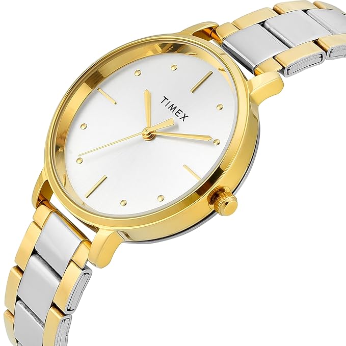 Timex Trendline Round 21mm Silver Dial Analog Women Watch - TWEL15828 - KRISHNA WATCH COMPANY