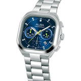 ALBA Retro Sport Emerald Blue Dial Chronograph Watch FOR MEN