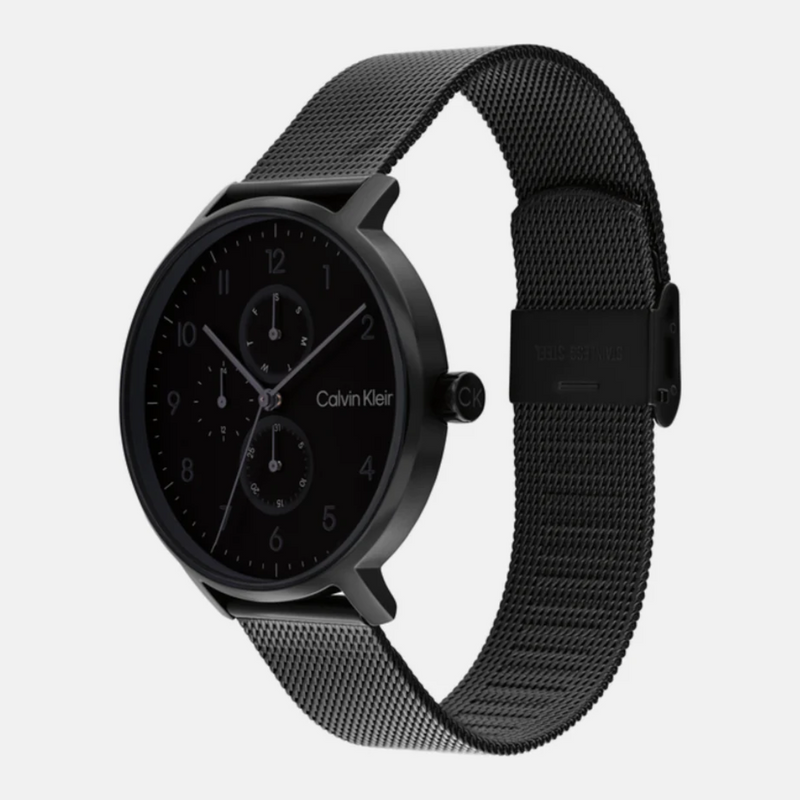 Calvin Klein Stun Unisex Black Analog Mesh Watch 25200401