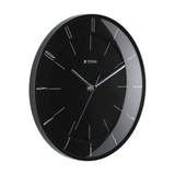 Titan Black Wall Clock with Domed Glass W0010PA01