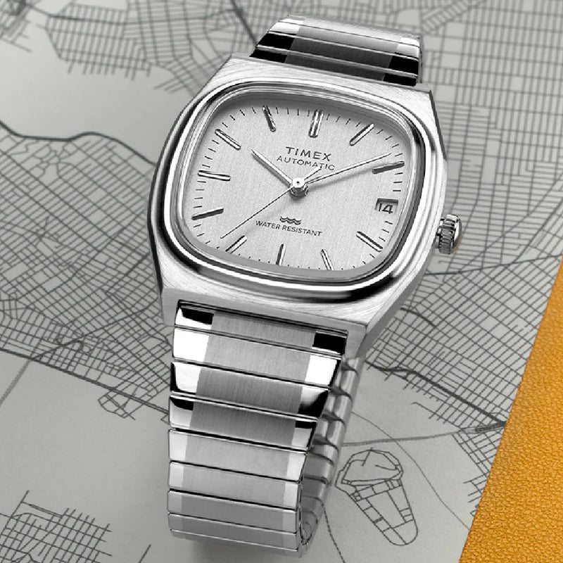 Timex® Automatic 1983 E Line Reissue Expansion Band Watch TW2W70800UJ