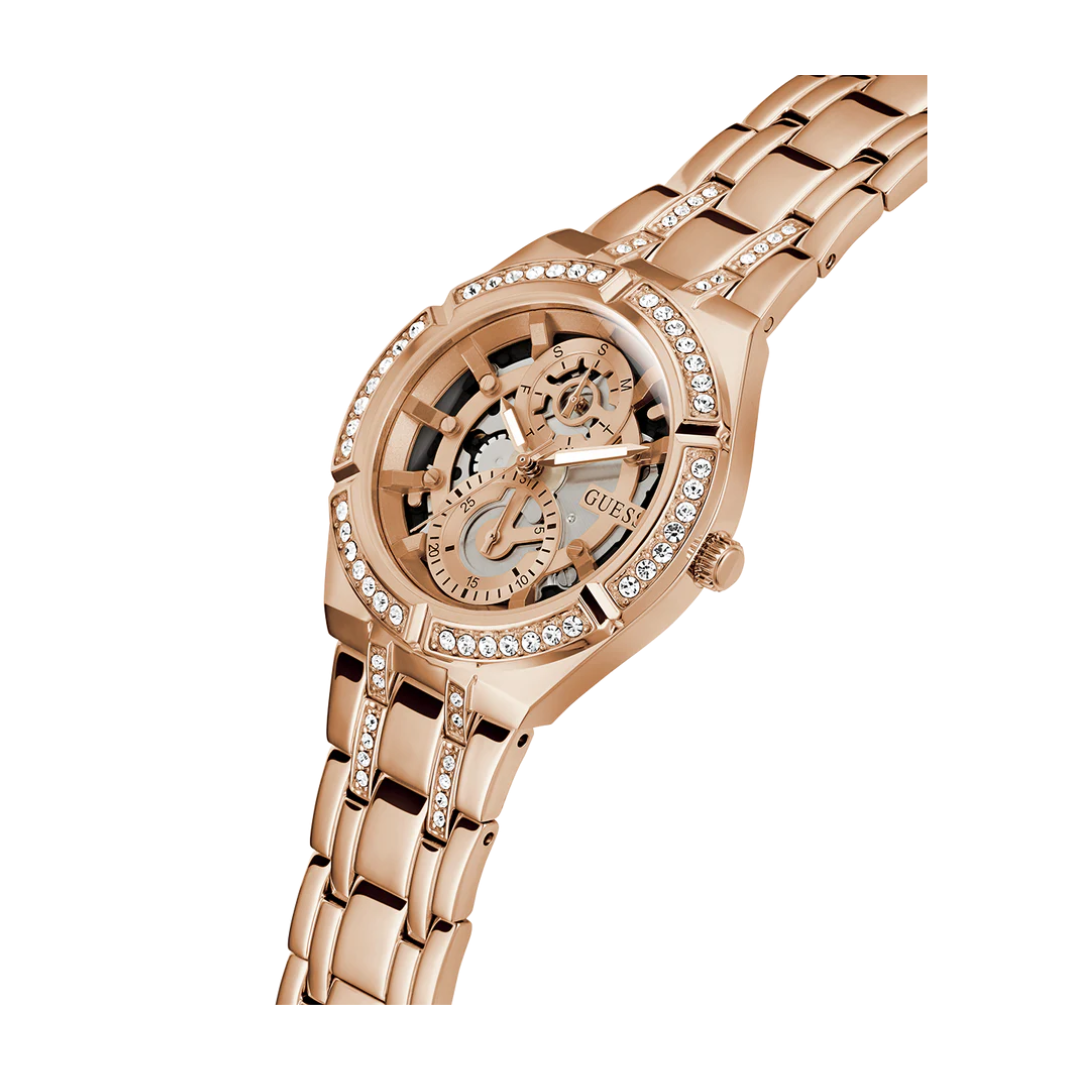Guess Ladies Rose Gold Tone Multi-function Watch GW0604L3