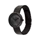 Calvin Klein Twisted Bezel Quartz Black Round Dial Women's Watch - 25200323