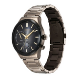 Titan Stellar Quartz Multifunction Brown Dial Stainless Steel Strap Watch for Men 10009KM03