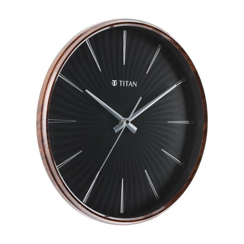 Titan Contemporary Brown Wall Clock - W0013PA01 - KRISHNA WATCH COMPANY