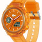Lacoste LC33 Dual-Display Multifunction  Orange Silicone Strap 2011431