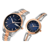 Timex Pairs Blue Round Analog Dial Watch- TW00PR309