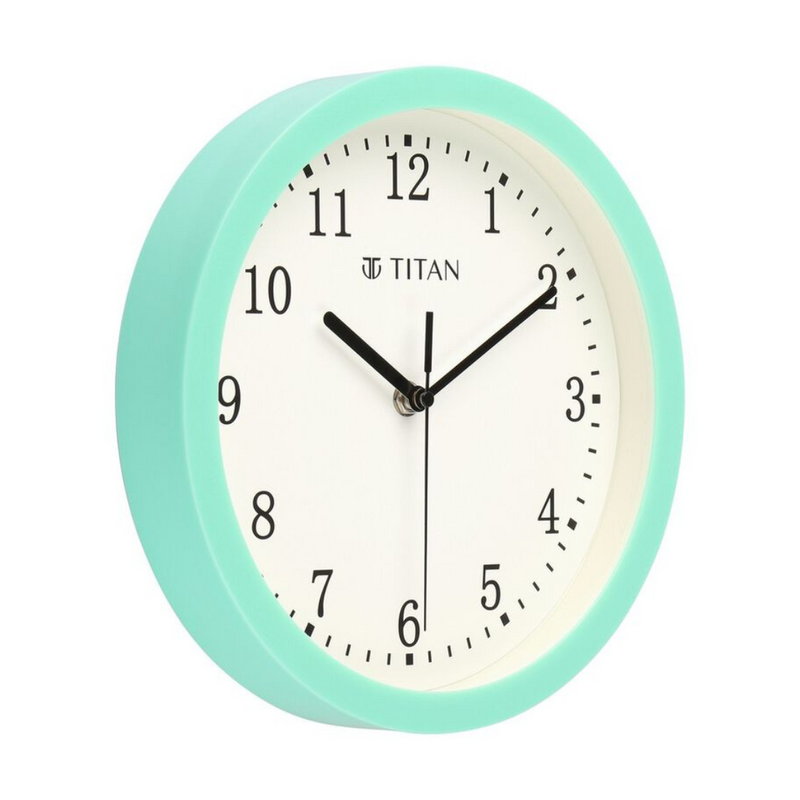 Contemporary Green Wall Clock with Silent Sweep Technology - W0060PA01A