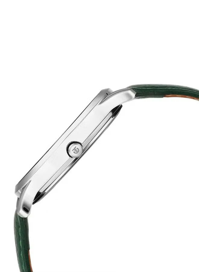 Titan Yin & Yang Green Dial Analog Leather Strap Watch for Men 1825SL05