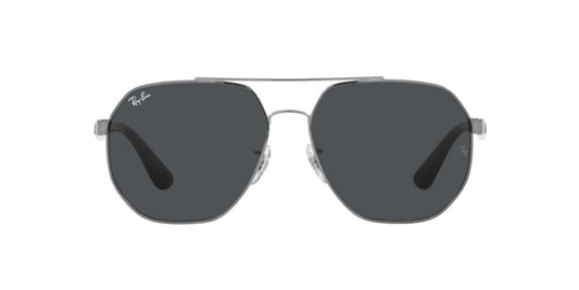 RAY-BAN SUNGLASSES | GUNMETAL SUNGLASSES ( 0RB3714I | IRREGULAR | GUNMETAL FRAME | GREY LENS )