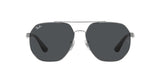RAY-BAN SUNGLASSES | GUNMETAL SUNGLASSES ( 0RB3714I | IRREGULAR | GUNMETAL FRAME | GREY LENS )