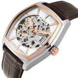 Timex Automatic Silver Tonneau Dial Croco Strap Men's Watch - TWEG25901