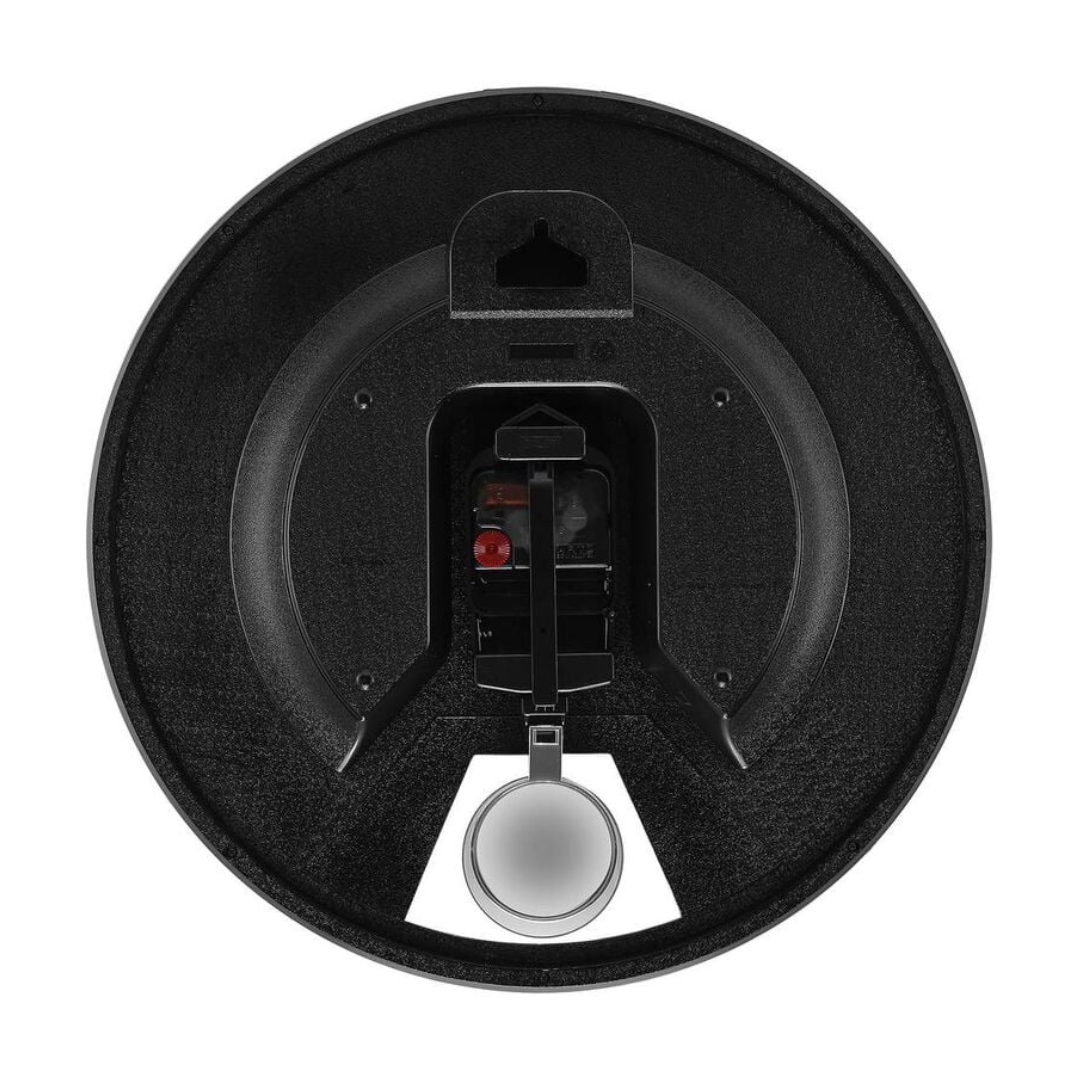 Titan Contemporary Round Pendulum Clock with a Metallic Finish and Silent Sweep - 35 cm x 35 cm (Medium)  W0069PP01