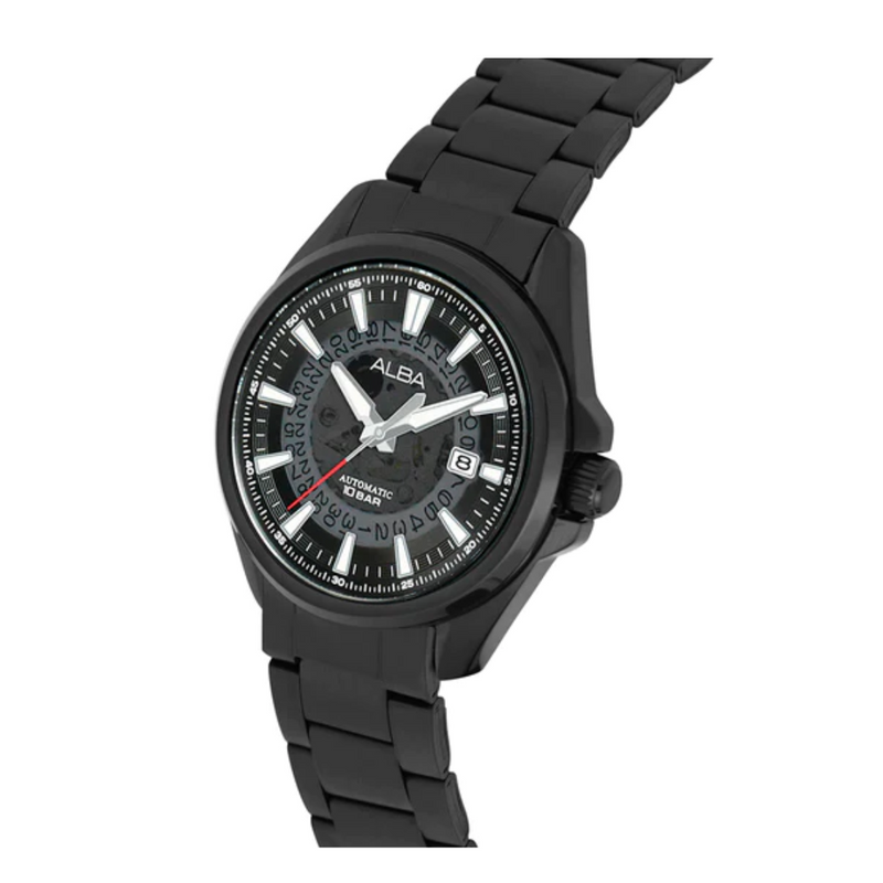 ALBA Black Skeleton Dial Watch - AU4025X1