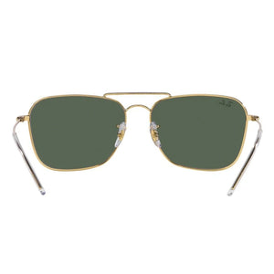 RAY-BAN Reverse Collection Arista Gold Frame Green Lens Square Sunglasses 0RBR0102S001 VR58 / 0RB0102S001/VR58 - KRISHNA WATCH COMPANY