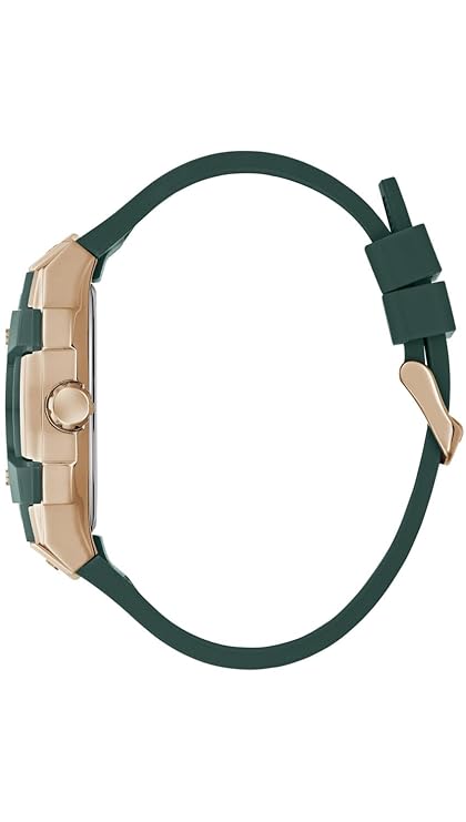GUESS Rectangle 44mm Green Dial Analog Men Watch - GW0956G6