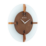 Wood & Glass Fusion Wall Clock - 32 cm x 32 cm (Medium) W0032GA01