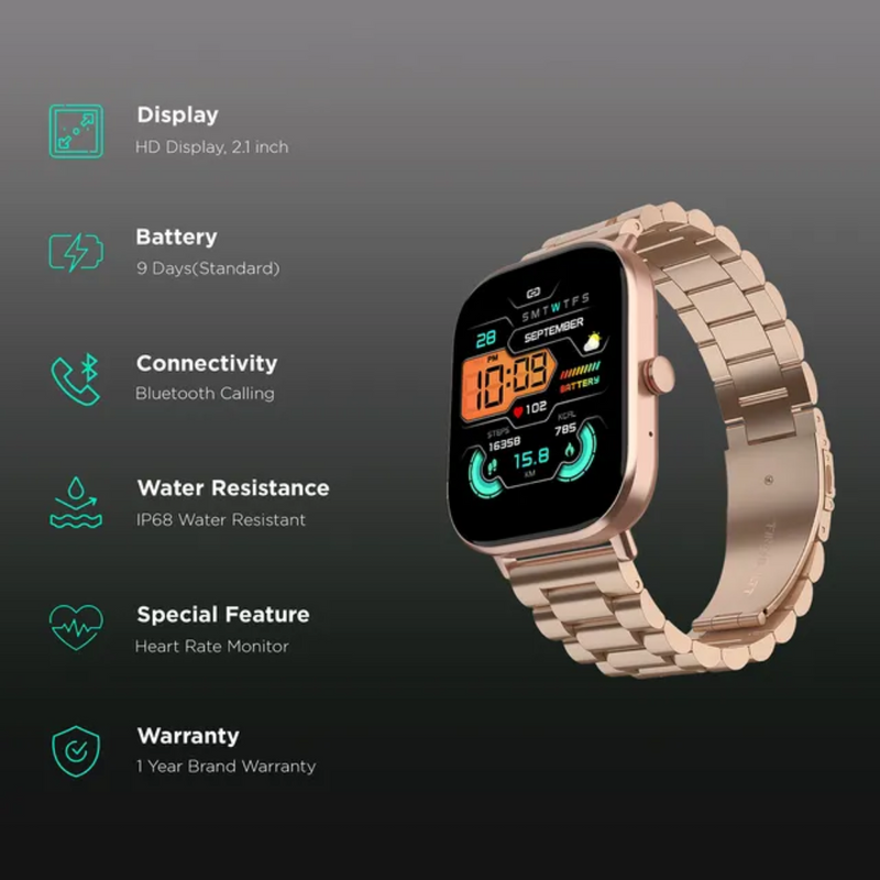 Fire Boltt Starlight BSW165 Rose Gold Chain