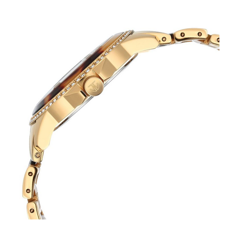 Titan Purple Ceramics Brown Dial Analog Stainless Steel Strap Watch for Women 95218KD01 - KRISHNA WATCH COMPANY