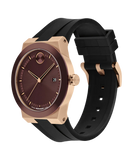 Movado Bold Men Quartz Cherry Dial Analog Silicone Watch 3601214