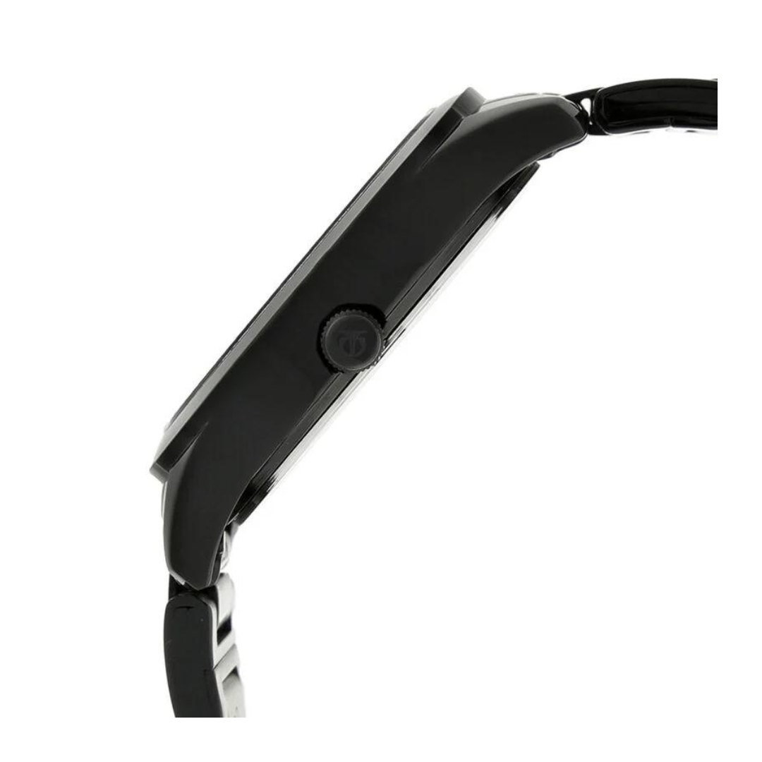 Titan Black Dial Black Stainless Steel Strap Watch NQ2570NM01