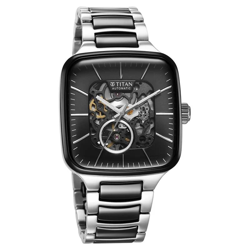 Titan Ceramic Fusion Skeleton Automatic Watch For Men - 90175KD01 - KRISHNA WATCH COMPANY