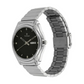 Titan Quartz Analog with Day and Date Black Dial Stainless Steel Strap Watch for Men 1578SM04