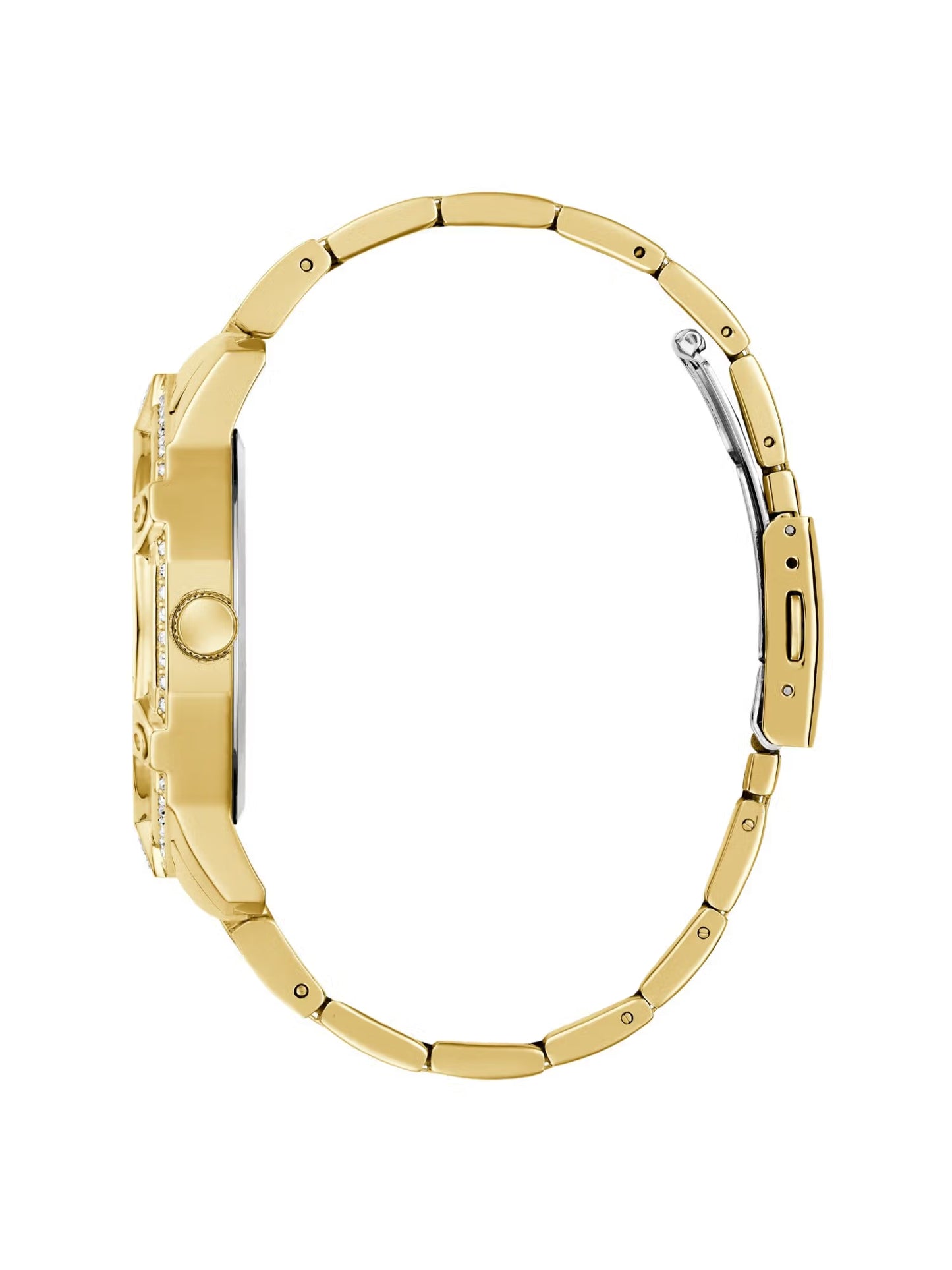 Guess Champagne Round Dial Analog Men Watch - GW0990G2