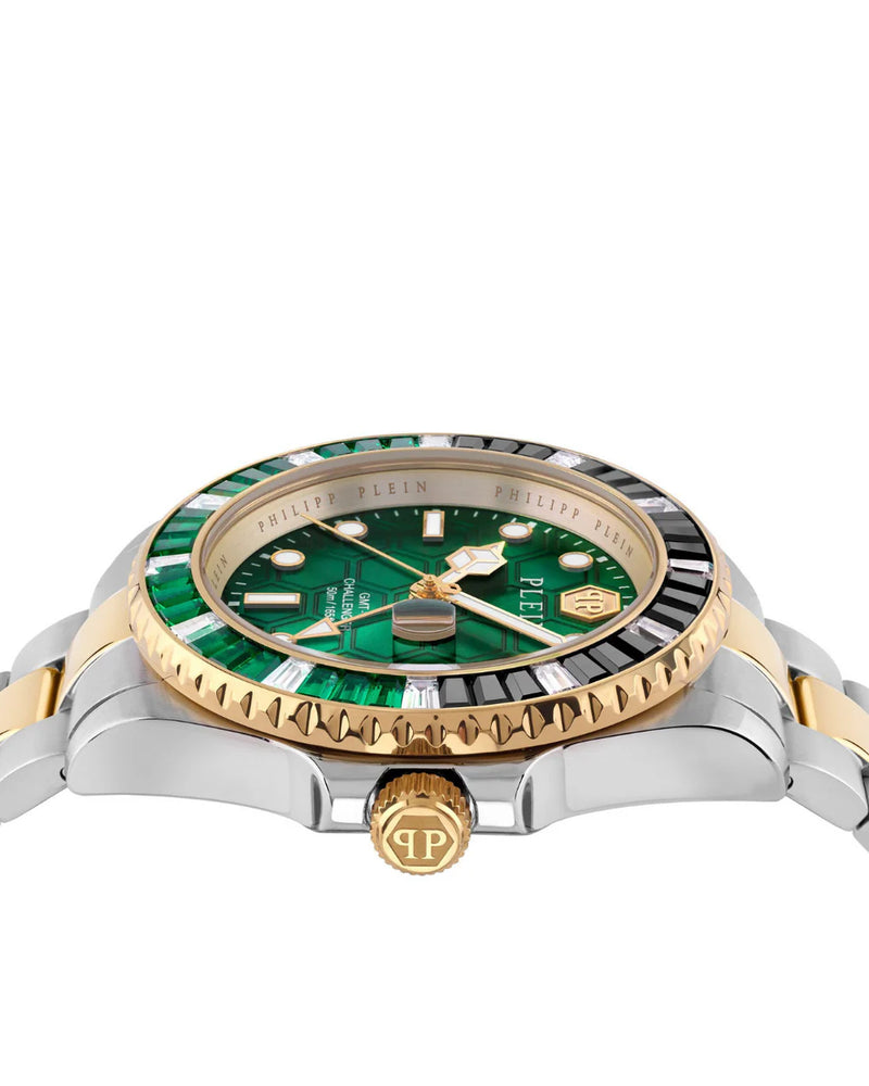 PHILIPP PLEIN  Pza-Gmt-I Challenger Bagu Analog Watch for Men PWPZA0224