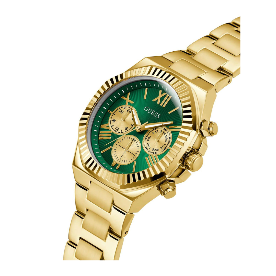 Guess Gold Equity Green link Watch GW0703G2
