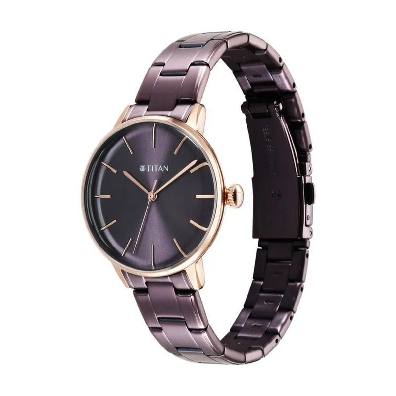 Titan TGIF Quartz Analog Brown Dial Purple Watch for Women - 95248KM01 - KRISHNA WATCH COMPANY