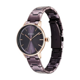 Titan TGIF Quartz Analog Brown Dial Purple Stainless Steel Strap Watch for Women 95248KM01