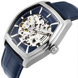 Timex Automatic Blue Tonneau Dial Croco Strap Men's Watch - TWEG25900