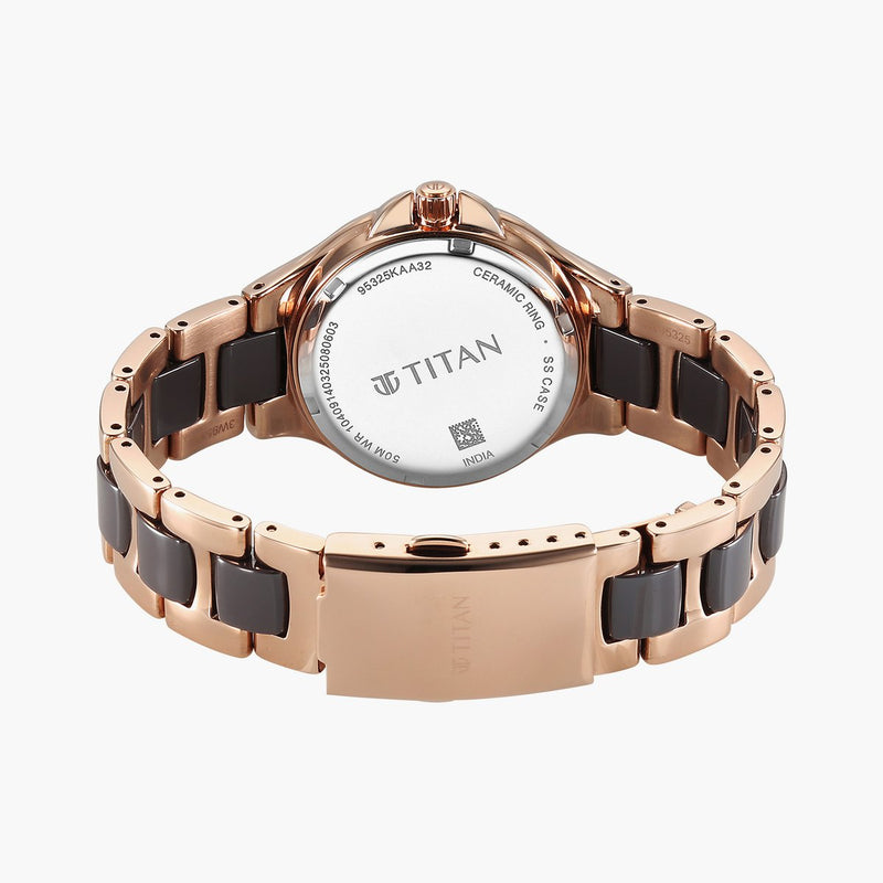 Titan Glamour Watch For Women - 95325KD02 - KRISHNA WATCH COMPANY