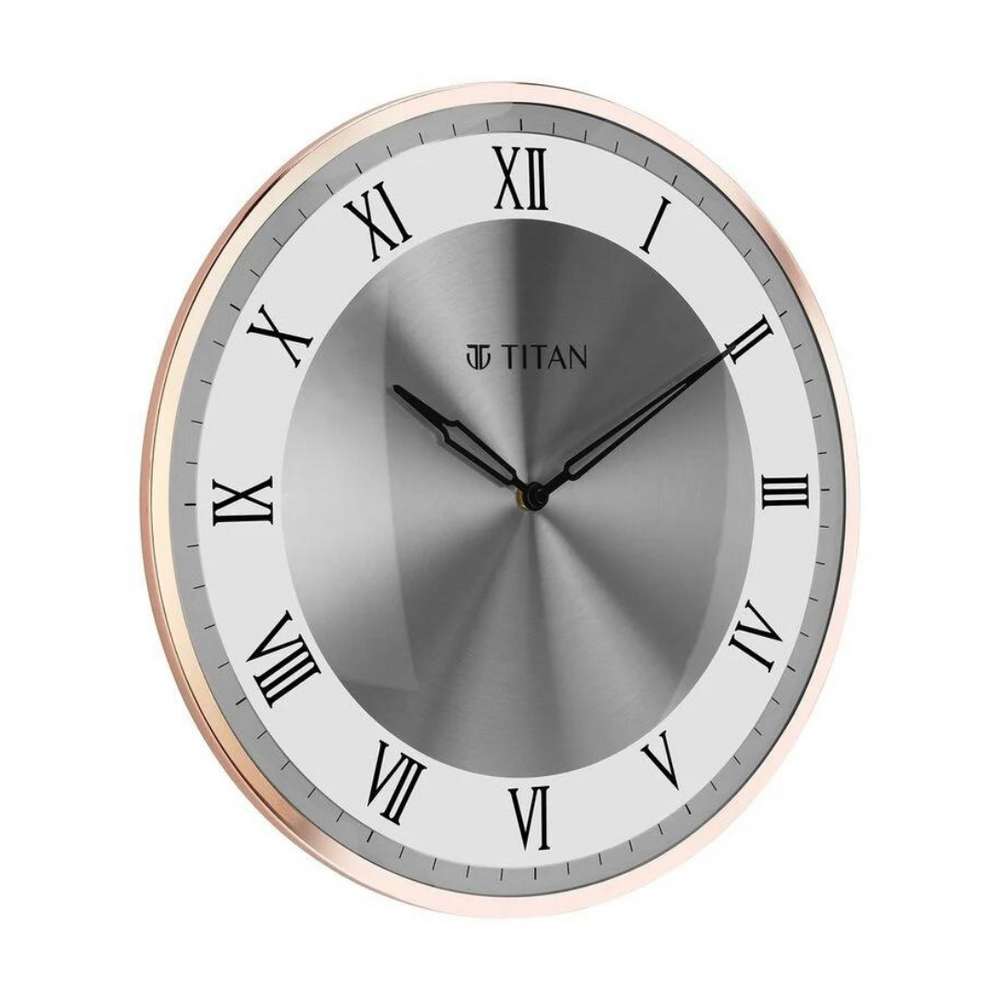 TITAN Classic Rose Gold Wall Clock - W0057MA01 - KRISHNA WATCH COMPANY