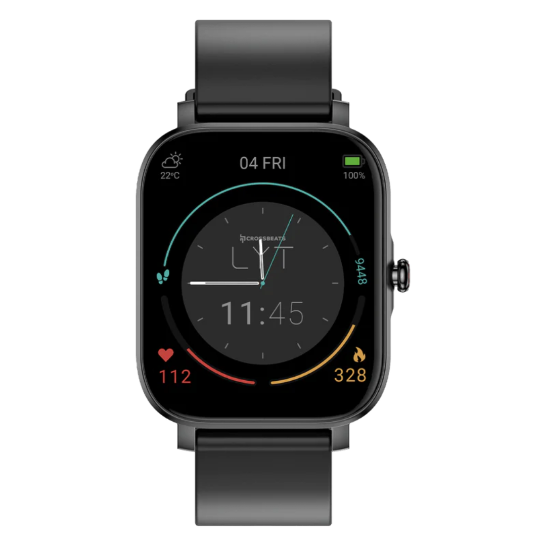 Crossbeat Smart Watch Ignite Fit Black