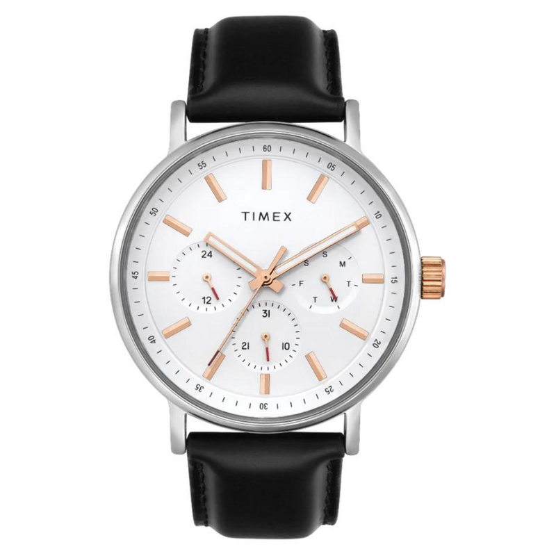 Timex Men White Round Multifunction Dial Watch- TWEG20021