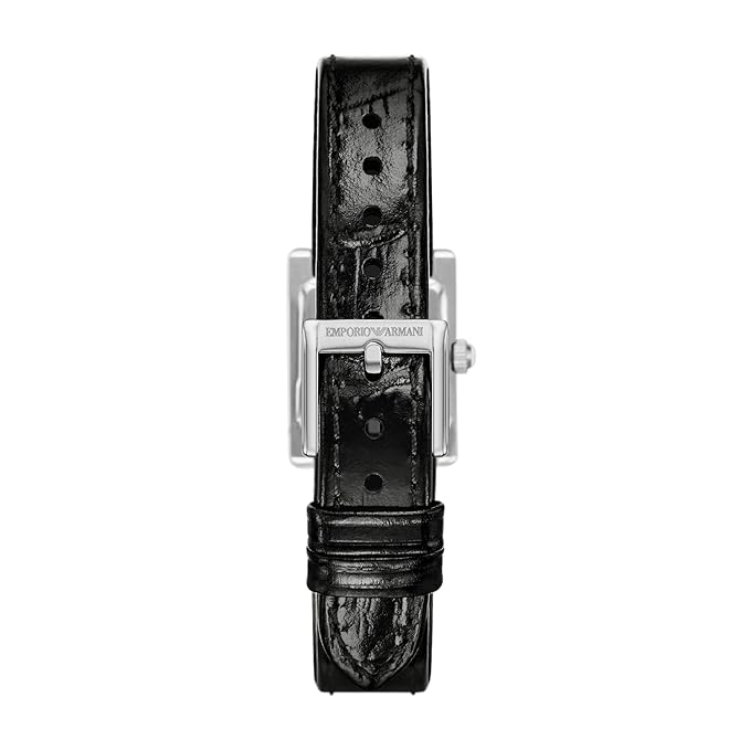 Emporio Armani Black Quartz Leather Watch - AR11660 - KRISHNA WATCH COMPANY