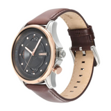 Titan Techno Beats Black Dial Analog with Day and Date Steel Strap Watch for Men 1830KL03